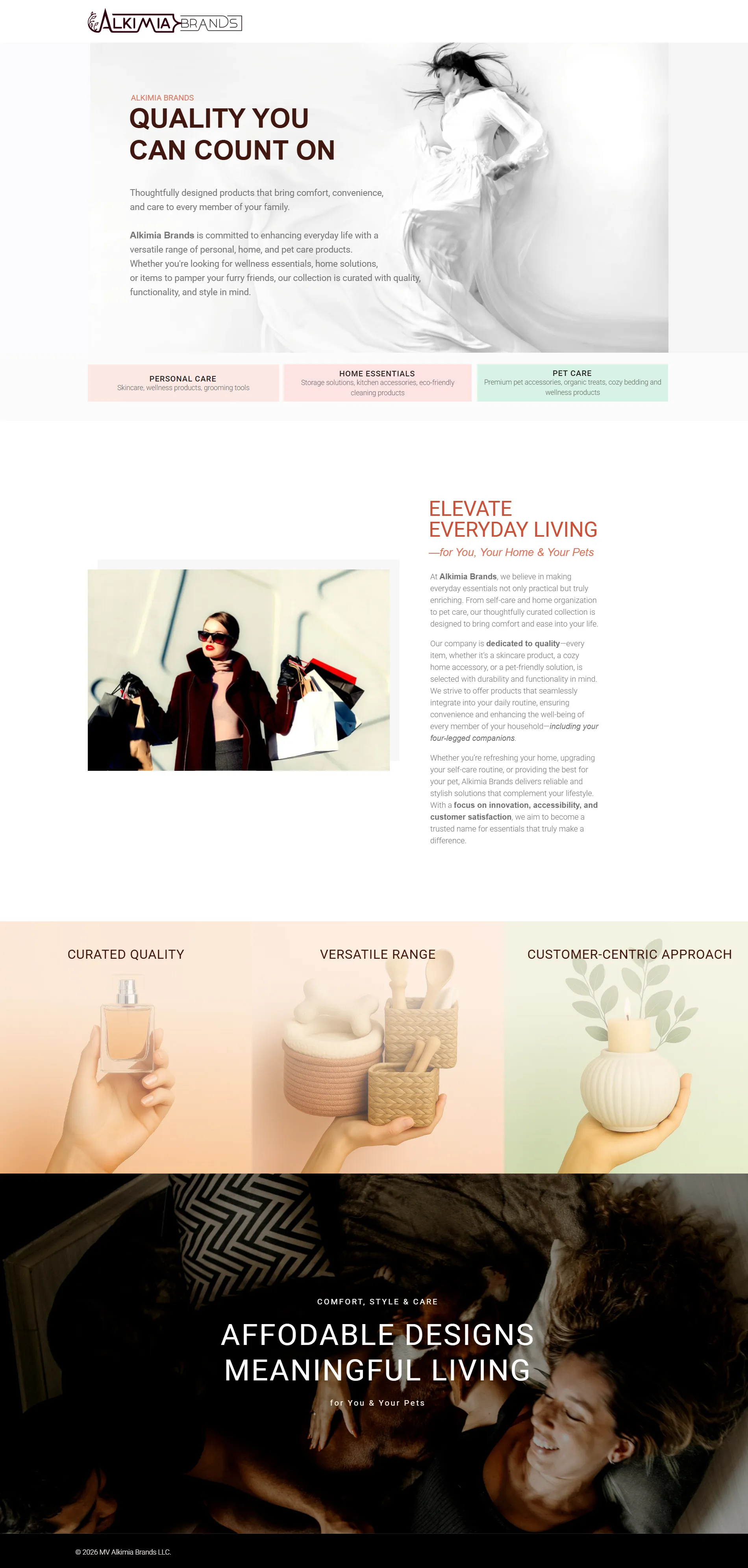 Alkimia Brands project screenshot