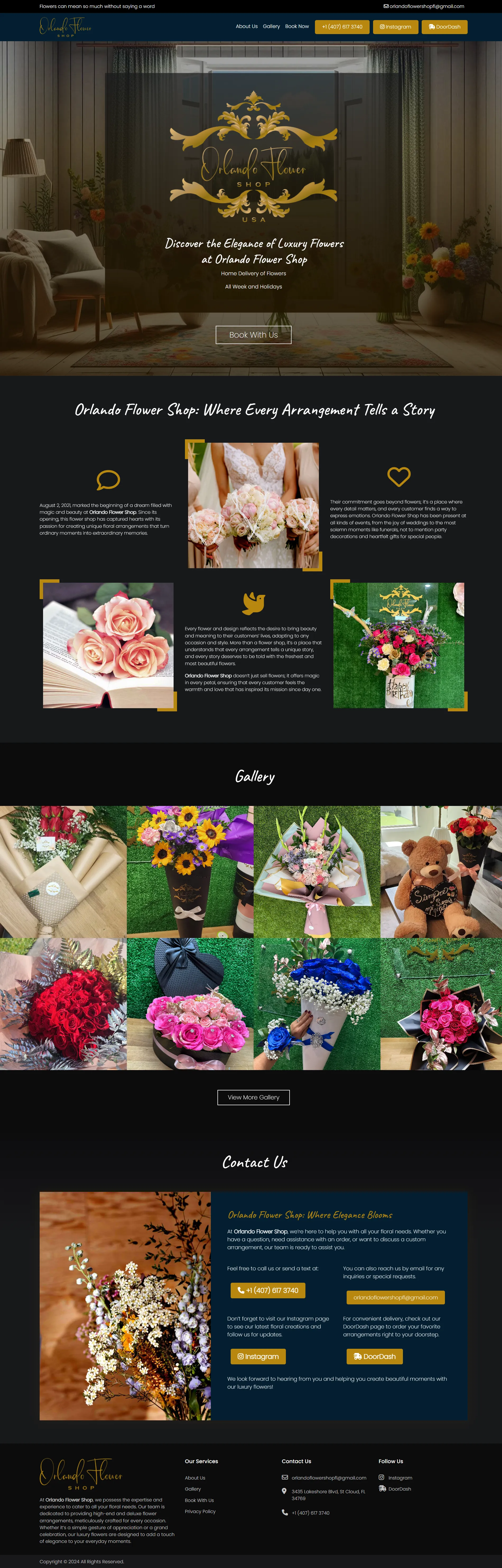 Orlando Flower Shop FL project screenshot